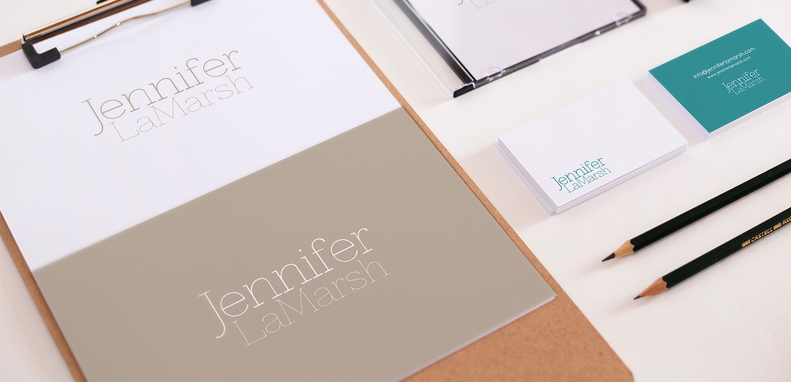 Jennifer LaMarsh Logo, Business Card 1