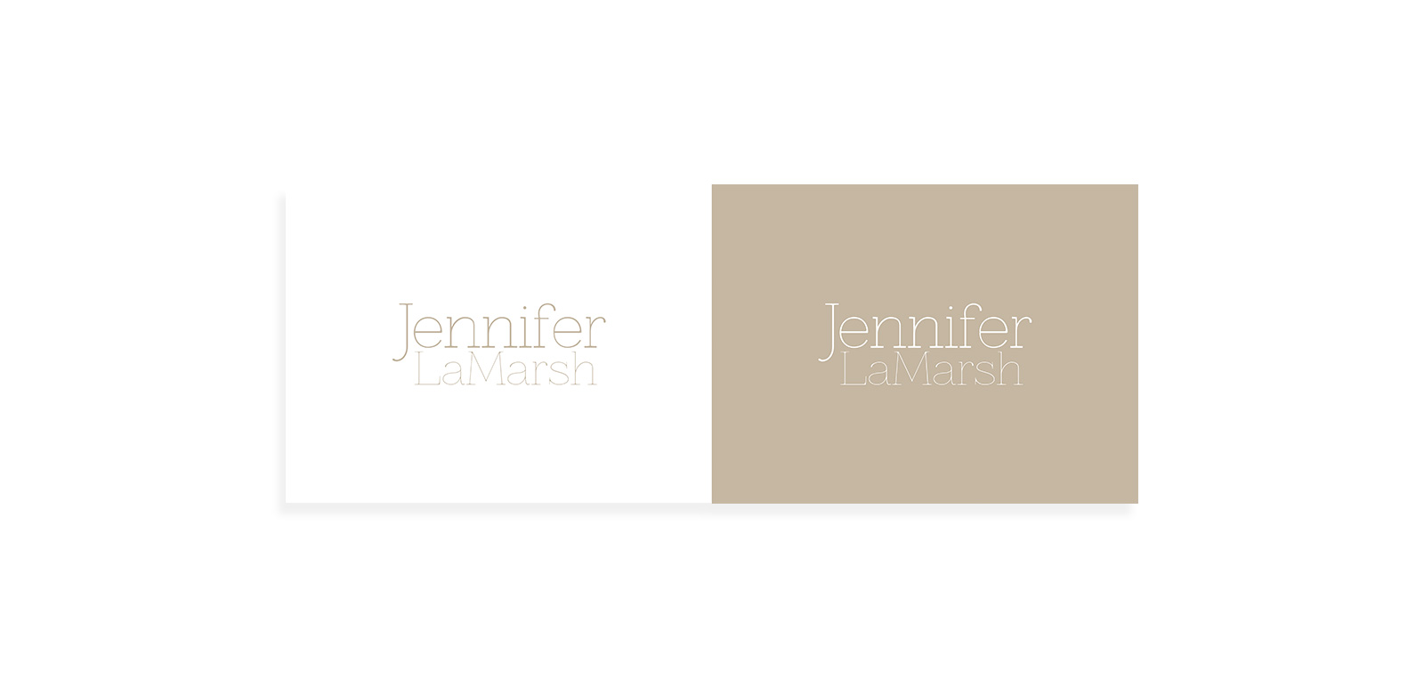 Jennifer LaMarsh Logo, Business Card 2