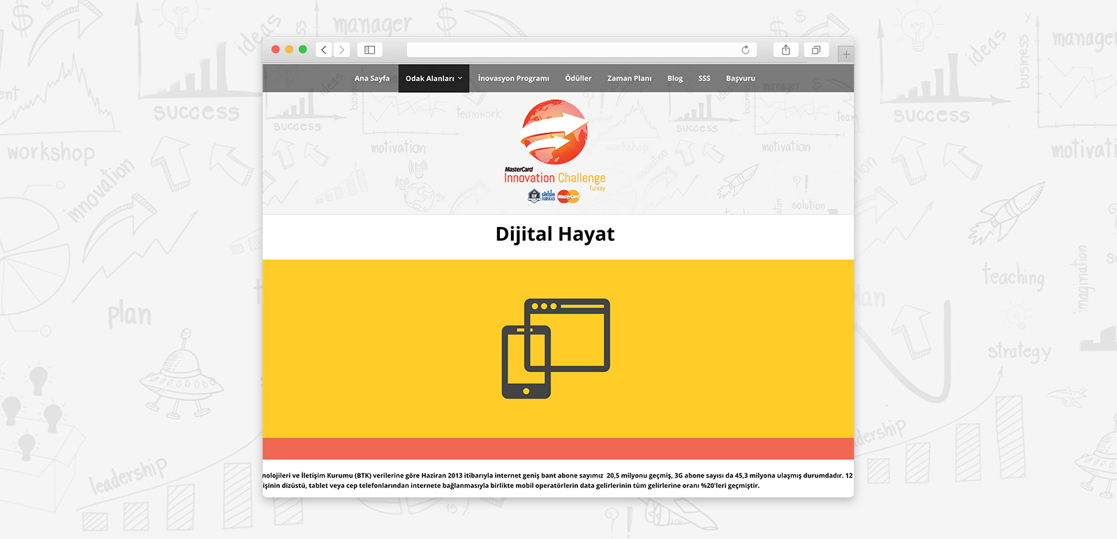 MasterCard Innovation Challenges Turkey Website 3