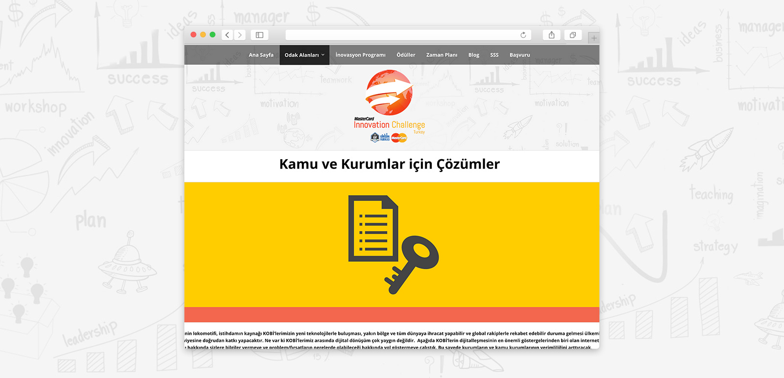 MasterCard Innovation Challenges Turkey Website 4