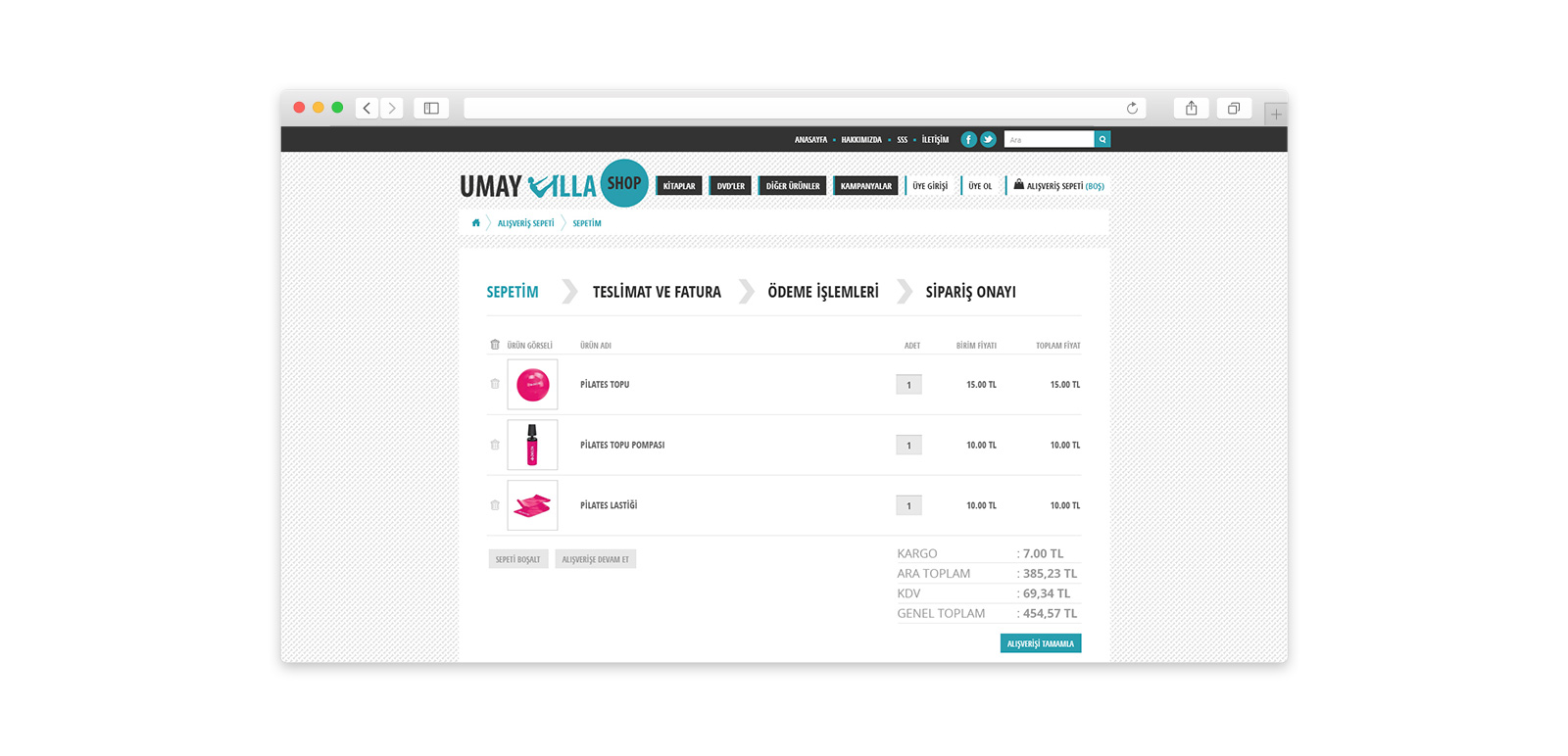 Umay Villa Shop E-Commerce Website 3