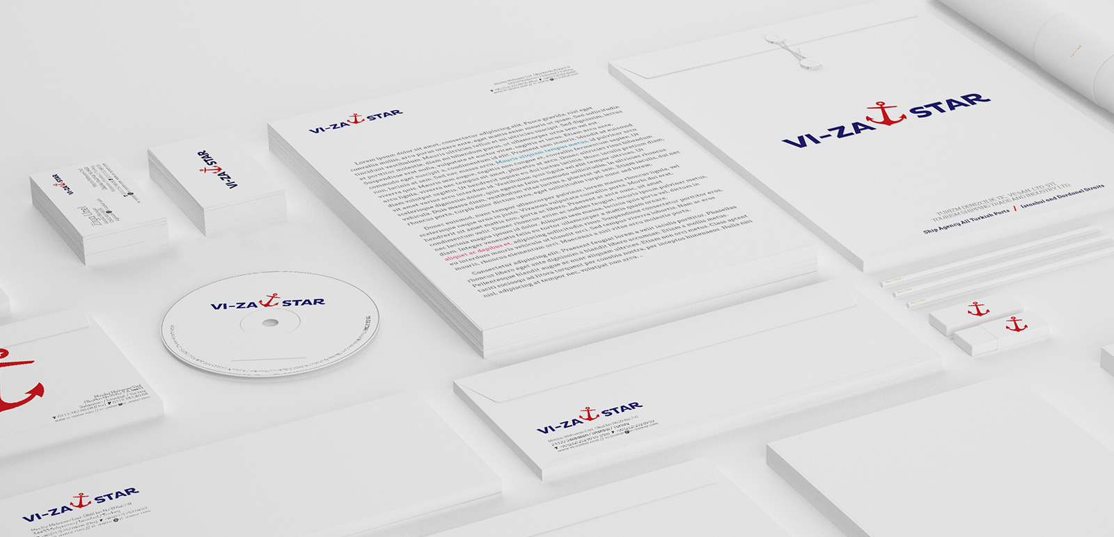 VIZA Star Logo, Corporate Identity 6